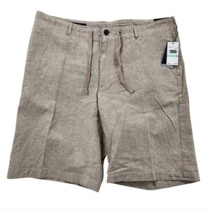 Perry Ellis Linen Chino Shorts Size 38 New